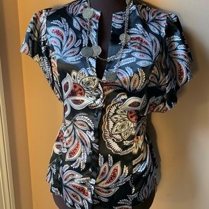 BCBGMaxAzria Kimono Type Blouse with Buttons